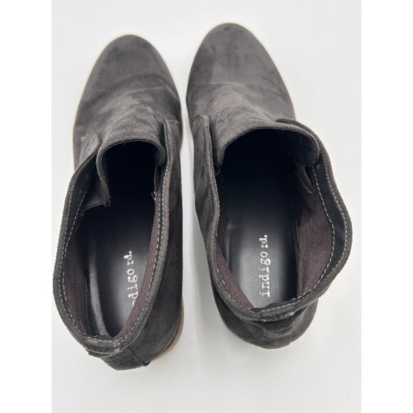 INDIGO RD Womens Dark Gray Faux Suede Chukka Boots Size 9M Ankle Booties - Picture 7 of 14